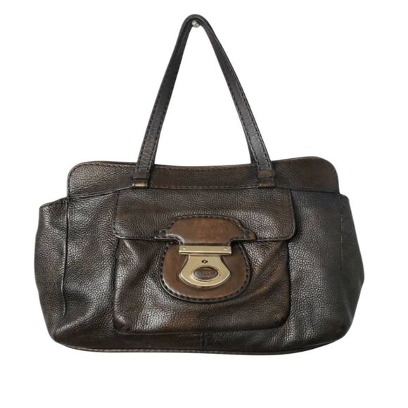 Authentic Tod's Brown Leather Piccola Satchel - Picture 1 of 11